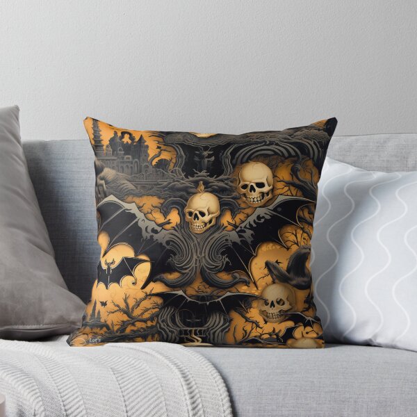 Item preview, Halloween: Phantom Menagerie (Bats, Skulls) designed and sold by Digital Contours.