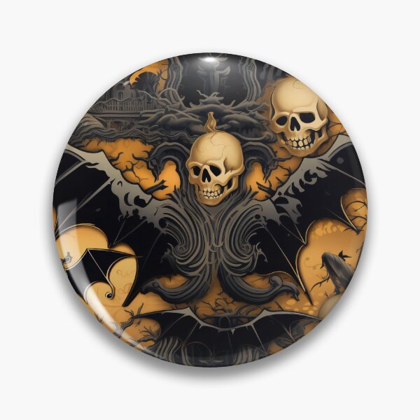 Item preview, Halloween: Phantom Menagerie (Bats, Skulls) designed and sold by Digital Contours.
