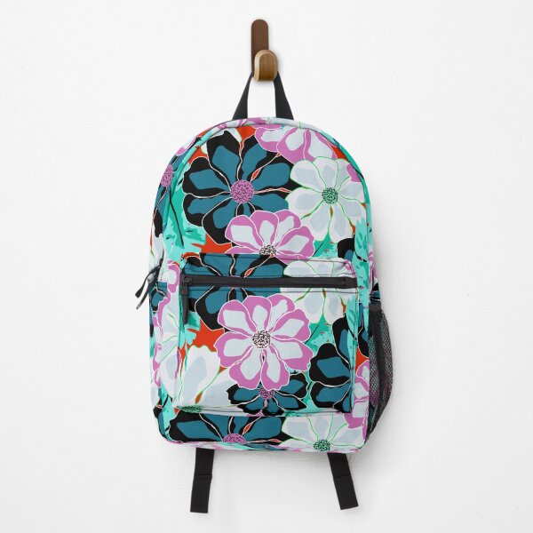 Item preview, Max Hawaiian Floral Pattern - Pink And Green designed and sold by bonfimarts.