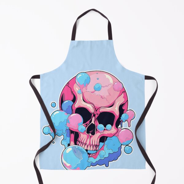 Item preview, Colorful Bubblegum Skull Lollipop Pink and Blue Sweets Juicy Spooky Halloween designed and sold by BubbleBone.