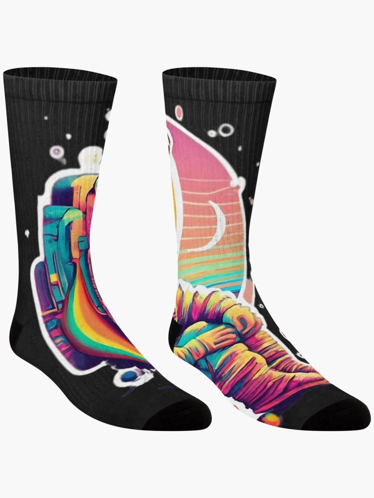 Thumbnail 3 of 5, Socks, Enchanted Celestial Reverie designed and sold by StickerStudio27.