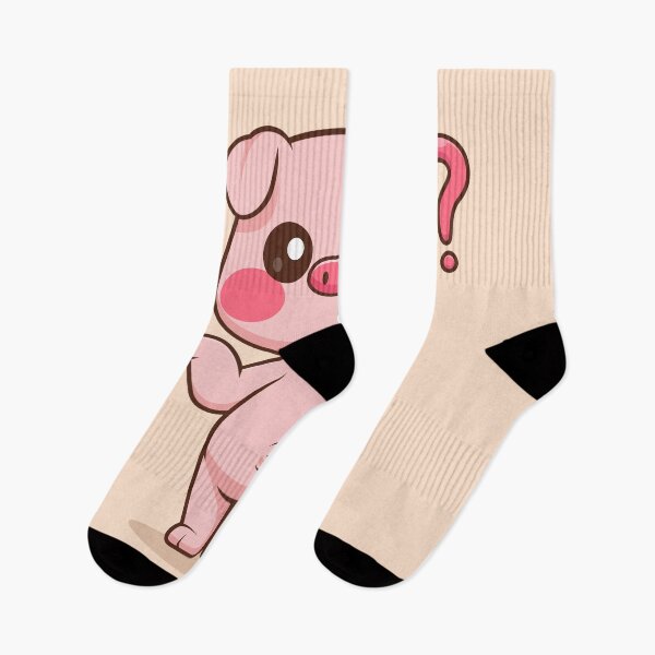 Item preview, Adorable Confused Pig Cartoon Vector Icon designed and sold by hjian8219.