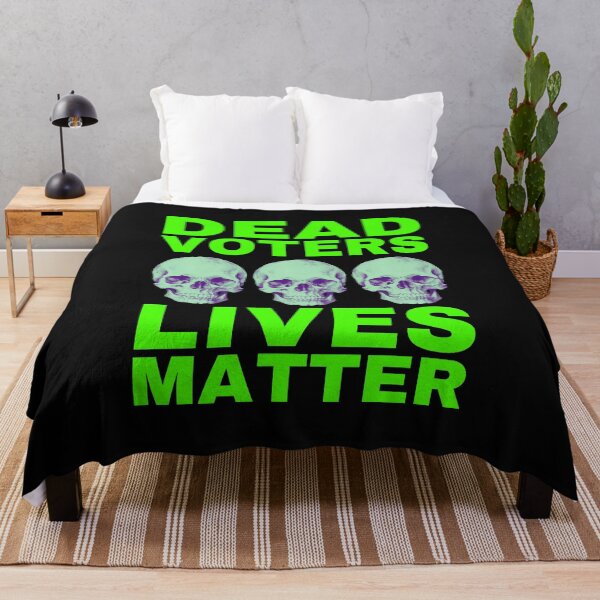 Item preview, Halloween Dead Voters Lives Matter hot green designed and sold by Hiremeamerica.