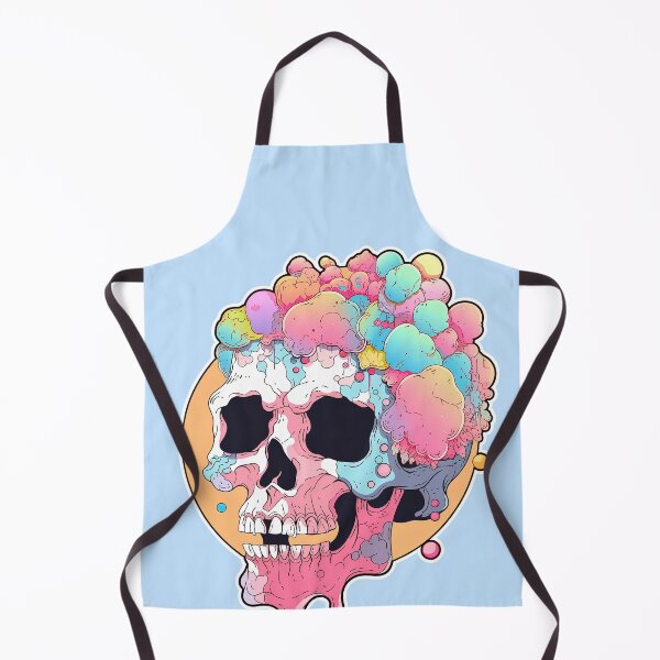 Item preview, Colorful Bubblegum Skull Lollipop Pink and Blue Sweets Juicy Spooky Halloween designed and sold by BubbleBone.