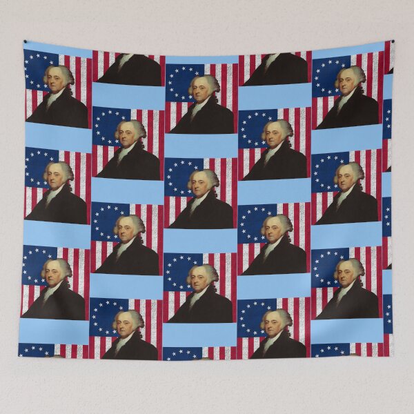 Item preview, John Adams y la bandera estadounidense designed and sold by molantraun.