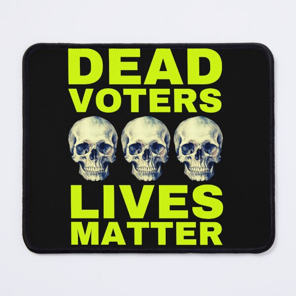 Item preview, Halloween Dead Voters Lives Matter hot yellow designed and sold by Hiremeamerica.