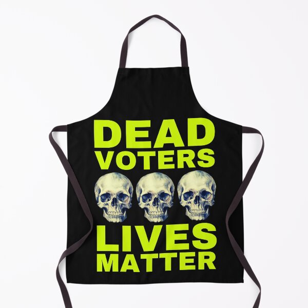 Item preview, Halloween Dead Voters Lives Matter hot yellow designed and sold by Hiremeamerica.