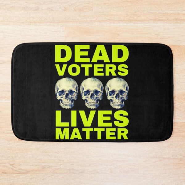 Item preview, Halloween Dead Voters Lives Matter hot yellow designed and sold by Hiremeamerica.
