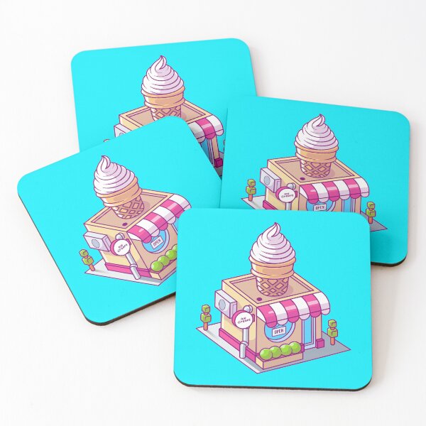 Item preview, Isometric Ice Cream Shop Building: A Sweet Treat for Your Design designed and sold by hjian8219.