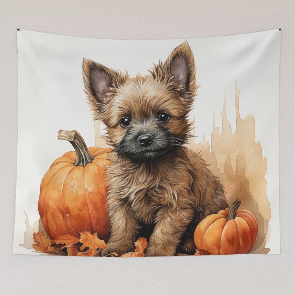 Item preview, Halloween! cute little dog and pumpkin. designed and sold by Cris888.