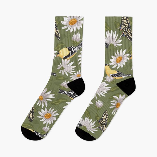 Item preview, Goldfinches and White Asters designed and sold by Judit Gueth.
