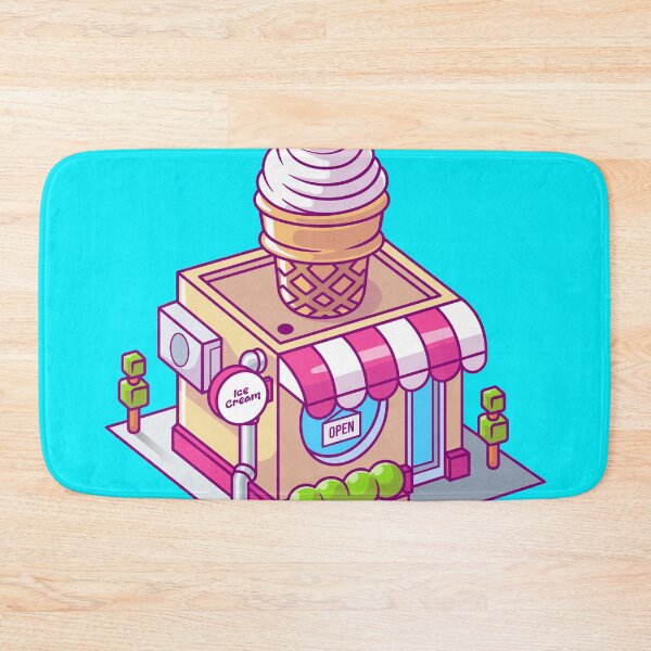 Item preview, Isometric Ice Cream Shop Building: A Sweet Treat for Your Design designed and sold by hjian8219.