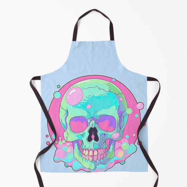 Item preview, Colorful Bubblegum Skull Lollipop Pink and Blue Sweets Juicy Spooky Halloween designed and sold by BubbleBone.