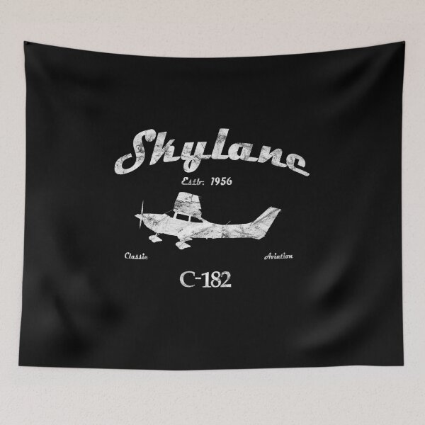 Item preview, 182 Skylane "Since 1956" Classic Aviation Airplane Pilot Vintage Design designed and sold by RealPilotDesign.