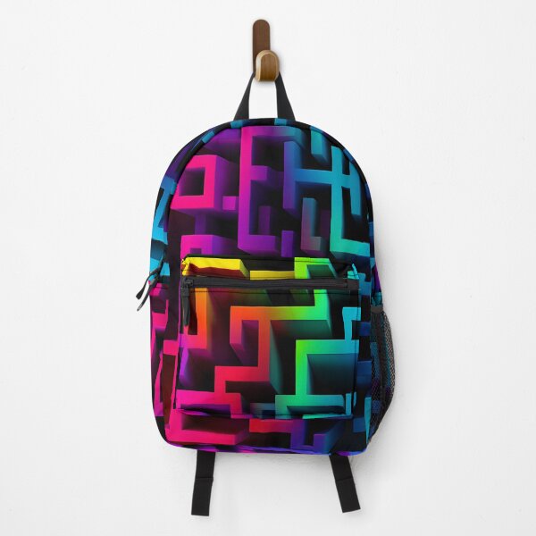 Item preview, Neon Maze Pattern - Colorful and Symmetrical Design designed and sold by alaa-mously.