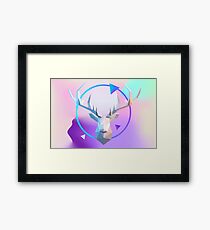 Low Poly Deer Gerahmtes Wandbild