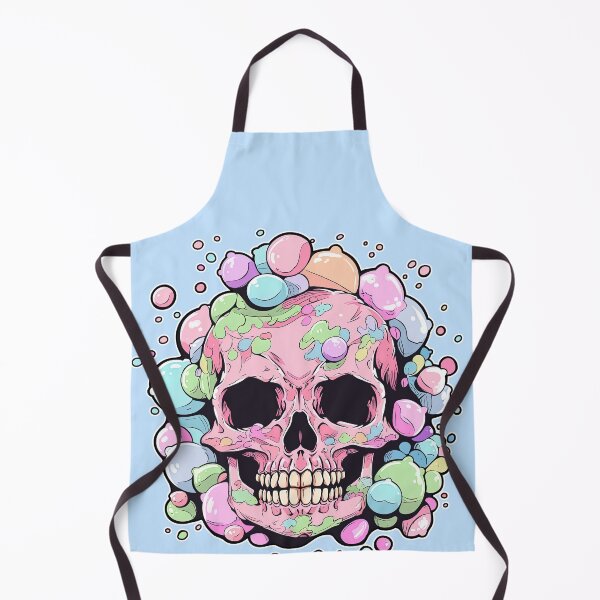 Item preview, Colorful Bubblegum Skull Lollipop Pink and Blue Sweets Juicy Spooky Halloween designed and sold by BubbleBone.