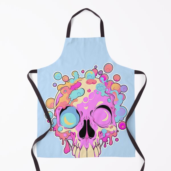 Item preview, Colorful Bubblegum Skull Lollipop Pink and Blue Sweets Juicy Spooky Halloween designed and sold by BubbleBone.