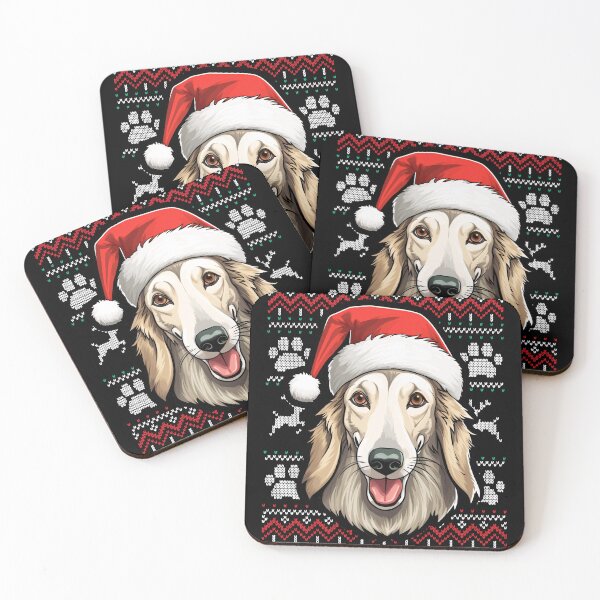 Item preview, Borzoi Ugly Sweater Christmas designed and sold by rafaeltto.
