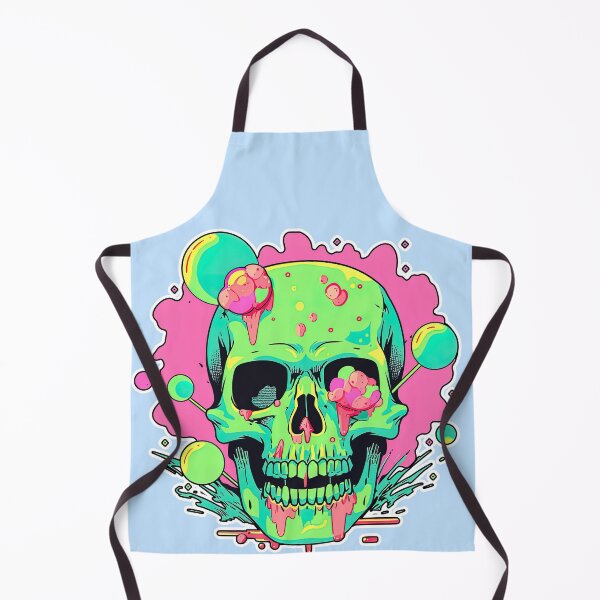 Item preview, Colorful Bubblegum Skull Lollipop Pink and Blue Sweets Juicy Spooky Halloween designed and sold by BubbleBone.