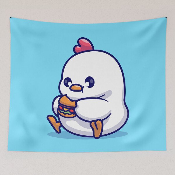 Item preview, The Quirky Chicken's Burger Adventure: A Delightful Bite designed and sold by hjian8219.