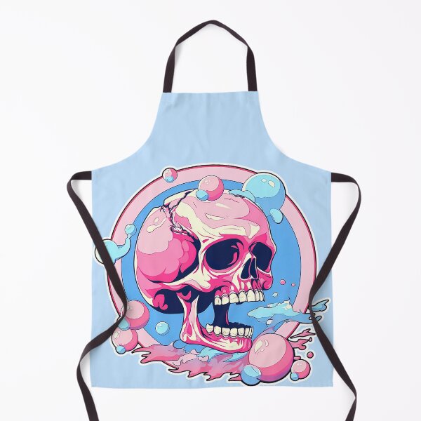 Item preview, Colorful Bubblegum Skull Lollipop Pink and Blue Sweets Juicy Spooky Halloween designed and sold by BubbleBone.