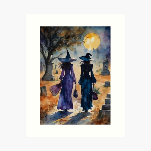 Item preview, Best Witches on Their Favourite Stroll designed and sold by Lyra The Lavender Witch.