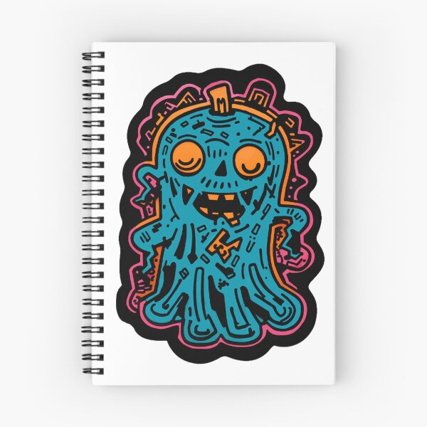 Item preview, Blue Singing Octopus Ghost Sticker designed and sold by spikesNprints.