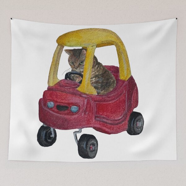 Item preview, Cat Driving designed and sold by paintedpalette3.