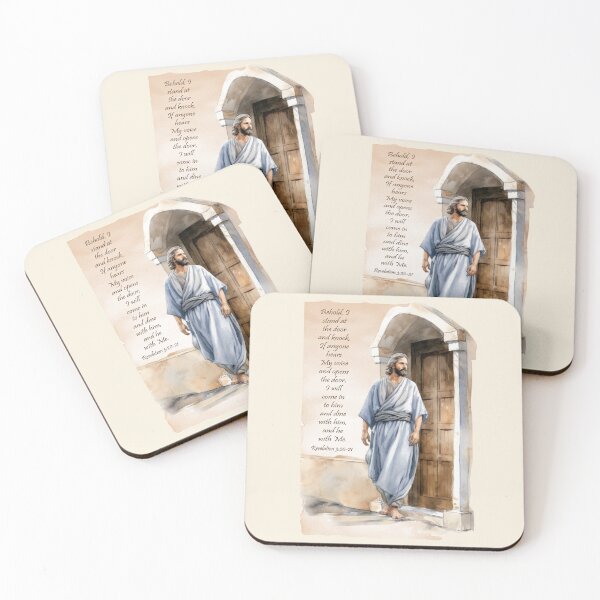 Item preview, Behold I stand at the door Rev. 3:20-21 (2)  designed and sold by WideIsTheGate.
