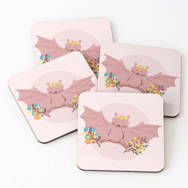Item preview, Bat and Flowers designed and sold by Wlaurence.