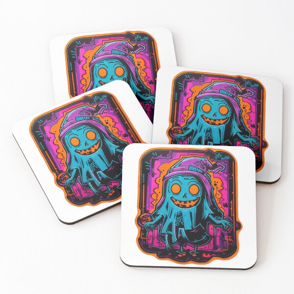 Item preview, Blue Witch Ghost Sticker designed and sold by spikesNprints.