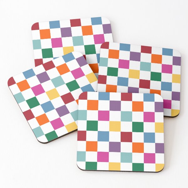 Item preview, Colorful checkerboard pattern  designed and sold by nherbst.
