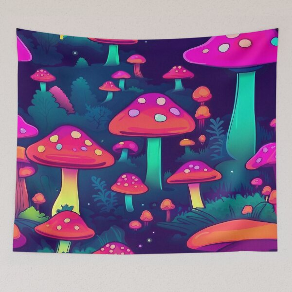 Item preview, Vibrant Shrooms: Enchanted Forest Dreams designed and sold by Feathers & Futhark.
