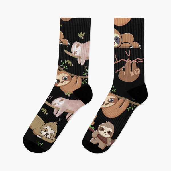 Item preview, Funny and cute sloth hanging on tree branches designed and sold by Patternaart.