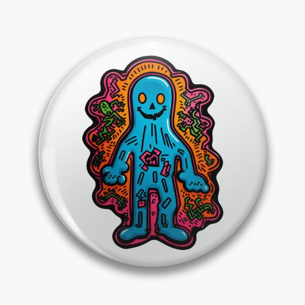 Item preview, Friendly Blue Ghost Sticker designed and sold by spikesNprints.