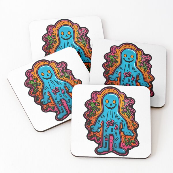 Item preview, Friendly Blue Ghost Sticker designed and sold by spikesNprints.