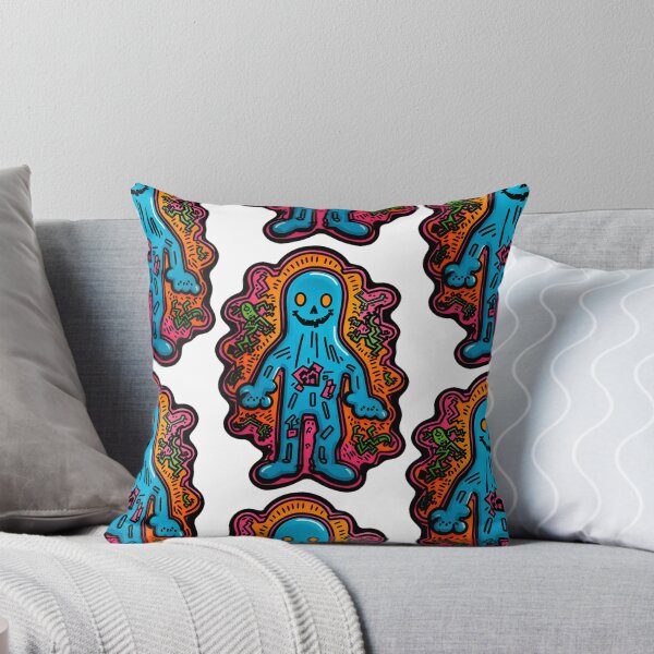 Item preview, Friendly Blue Ghost Sticker designed and sold by spikesNprints.