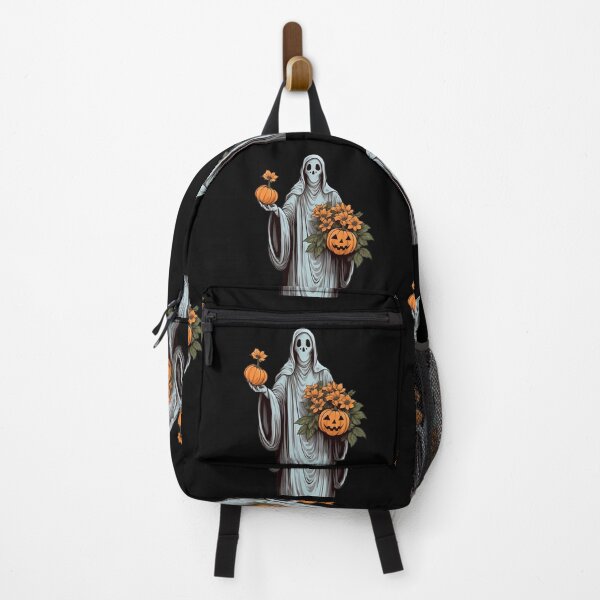 Item preview, Vintage Floral Ghost Halloween with Pumpkin designed and sold by ArtFromBeyond.