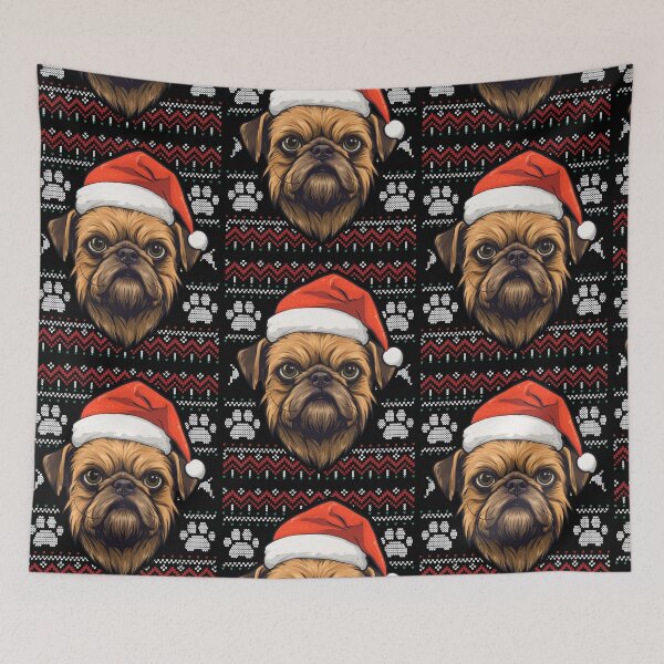 Artikelvorschau, Brussels Griffon Ugly Sweater Christmas entworfen und verkauft von rafaeltto.