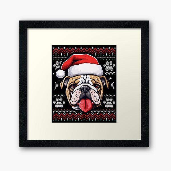 Artikel-Vorschau von Bulldog Ugly Sweater Christmas, designt und verkauft von rafaeltto.