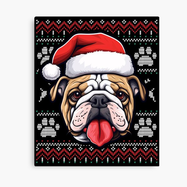 Artikel-Vorschau von Bulldog Ugly Sweater Christmas, designt und verkauft von rafaeltto.