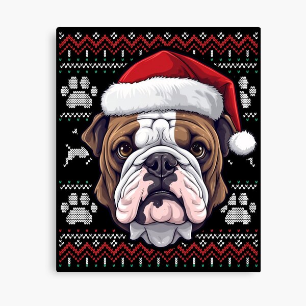 Artikel-Vorschau von Bulldog Ugly Sweater Christmas, designt und verkauft von rafaeltto.