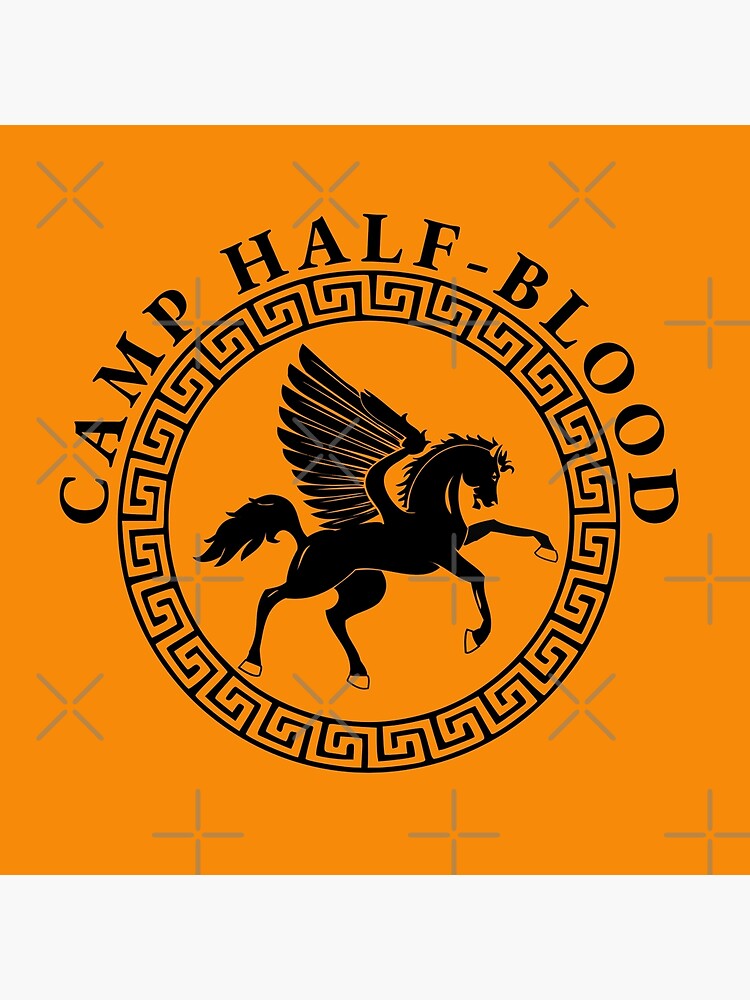 Camp half-blood accurate orange color logo percy jackson