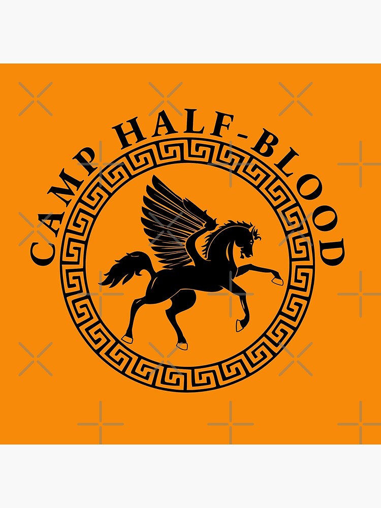 camp half blood logo orange Art Print