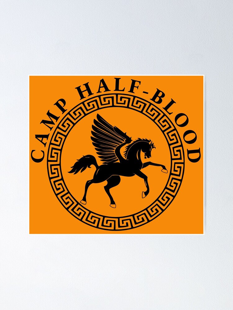 Camp half-blood accurate orange color logo percy jackson