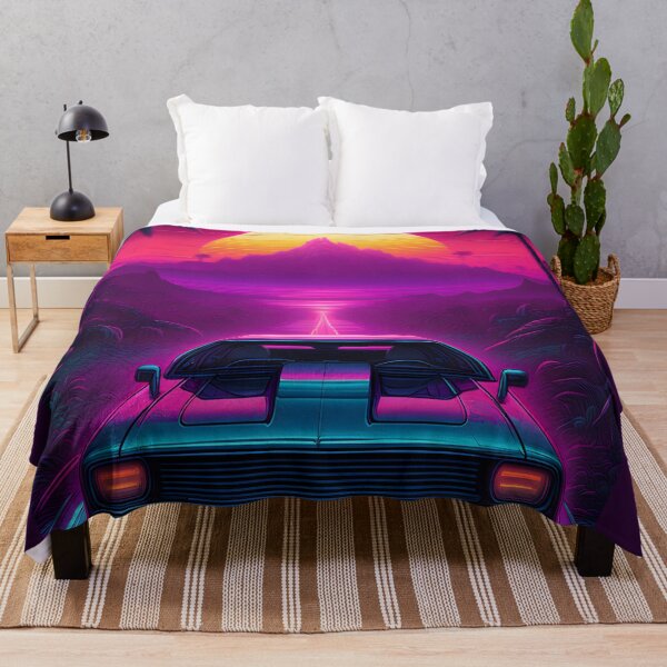 Item preview, Neon Retro Synthwave Sunset Drive Knight Rider designed and sold by IceCreamSmile.