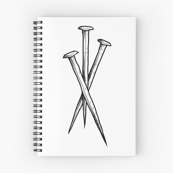 Item preview, Blackwork Iron Nails - Bold Tattoo-Inspired Minimalist Art designed and sold by VioletCat.