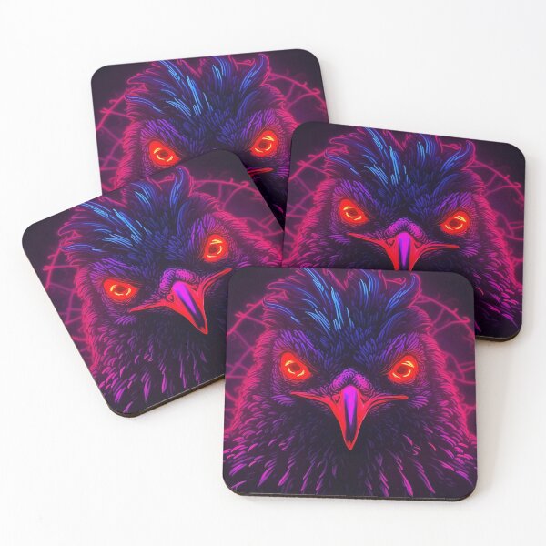 Item preview, Malevolent Cluck: Fiery Gaze designed and sold by Feathers & Futhark.