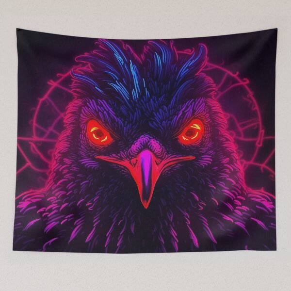 Item preview, Malevolent Cluck: Fiery Gaze designed and sold by Feathers & Futhark.